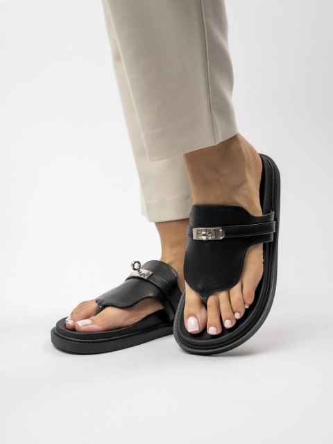 Damskie Klapki ALMA BLACK Damskie Klapki ALMA BLACK
