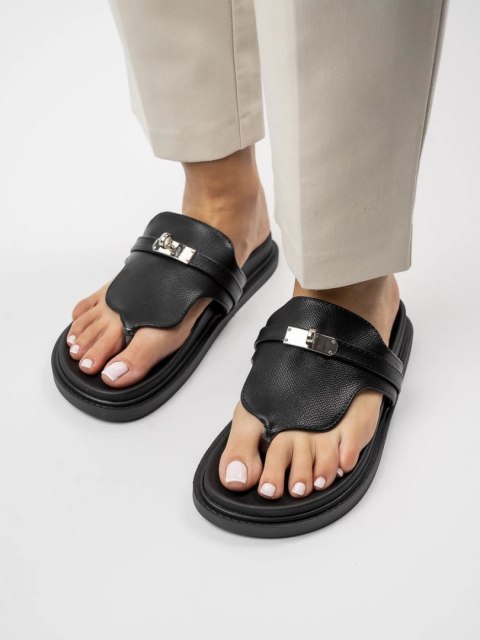 Damskie Klapki ALMA BLACK Damskie Klapki ALMA BLACK