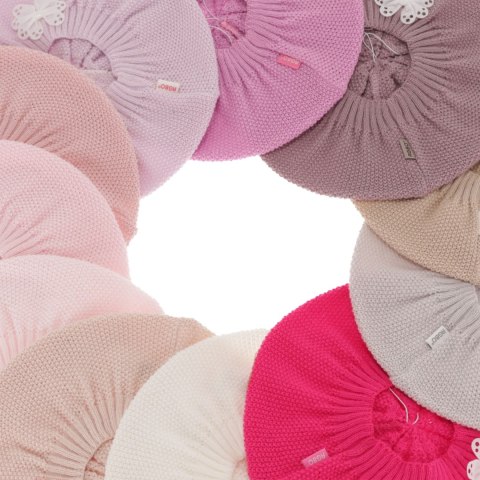 Beret dla dziewczynki jesienny, wiosenny, jasnoróżowy, Costanza Beret dla dziewczynki jesienny, wiosenny, jasnoróżowy, Costanza