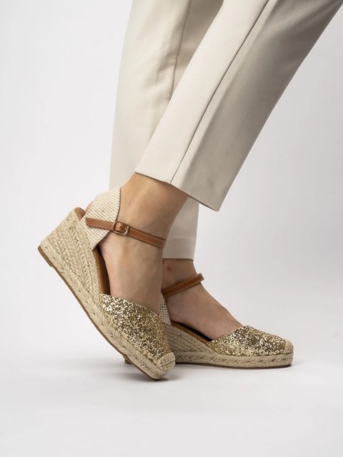 Damskie Espadryle LOLA GOLD Damskie Espadryle LOLA GOLD