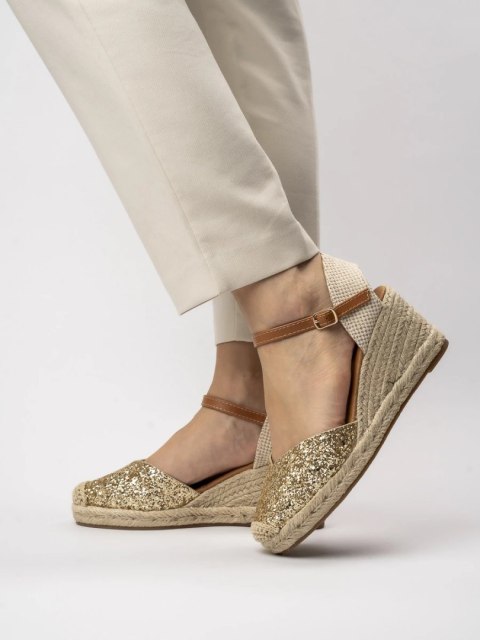 Damskie Espadryle LOLA GOLD Damskie Espadryle LOLA GOLD