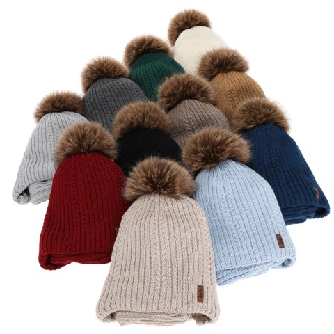 Czapka i komin dla chłopca zimowy komplet, ciemnoszary, z wełną merino, wiązany Zongo Czapka i komin dla chłopca zimowy komplet, ciemnoszary, z wełną merino, wiązany Zongo
