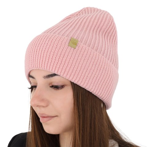 Czapka zimowa damska, amarantowa, 100% wełniana merino Isla Czapka zimowa damska, amarantowa, 100% wełniana merino Isla