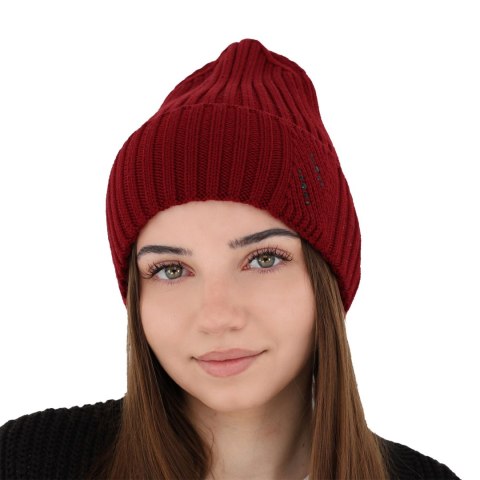 Czapka zimowa damska, beżowa, 100% wełniana merino Ariga Czapka zimowa damska, beżowa, 100% wełniana merino Ariga