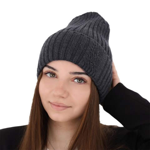 Czapka zimowa damska, bordowa, 100% wełniana merino Ariga Czapka zimowa damska, bordowa, 100% wełniana merino Ariga