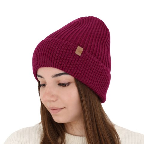 Czapka zimowa damska, ciemnobeżowa, 100% wełniana merino Isla Czapka zimowa damska, ciemnobeżowa, 100% wełniana merino Isla