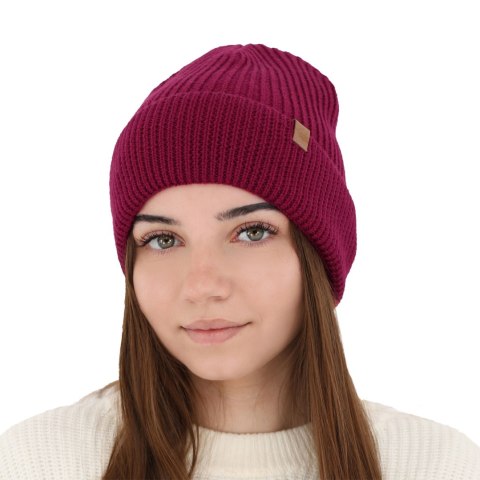 Czapka zimowa damska, ciemnobeżowa, 100% wełniana merino Isla Czapka zimowa damska, ciemnobeżowa, 100% wełniana merino Isla
