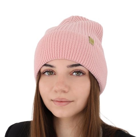Czapka zimowa damska, ciemnobeżowa, 100% wełniana merino Isla Czapka zimowa damska, ciemnobeżowa, 100% wełniana merino Isla