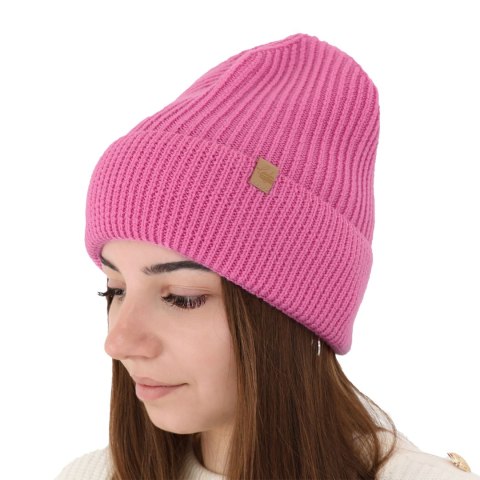 Czapka zimowa damska, szmaragdowa, 100% wełniana merino Isla