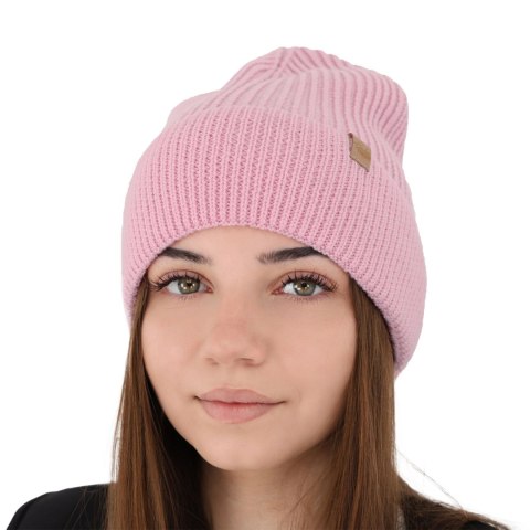 Czapka zimowa damska, szmaragdowa, 100% wełniana merino Isla