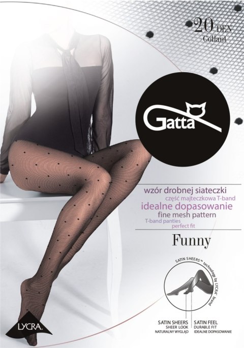 FUNNY - RAJSTOPY DAMSKIE LYCRA MAT 20 DEN (WZORY 03, 04, 05) - 000.429