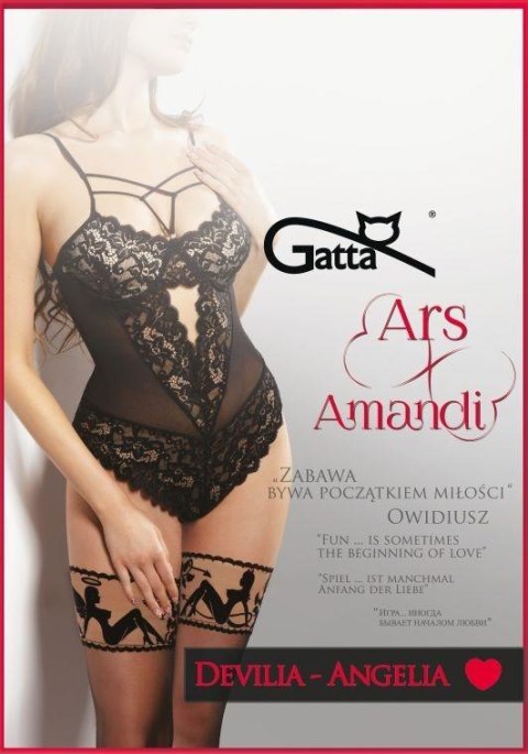 ARS AMANDI DEVILIA - ANGELIA POŃCZOCHY DAMSKIE Z KORONKĄ FLOCKOWANĄ 20 DEN ARS.29V ARS AMANDI DEVILIA - ANGELIA POŃCZOCHY DAMSKIE Z KORONKĄ FLOCKOWANĄ 20 DEN ARS.29V
