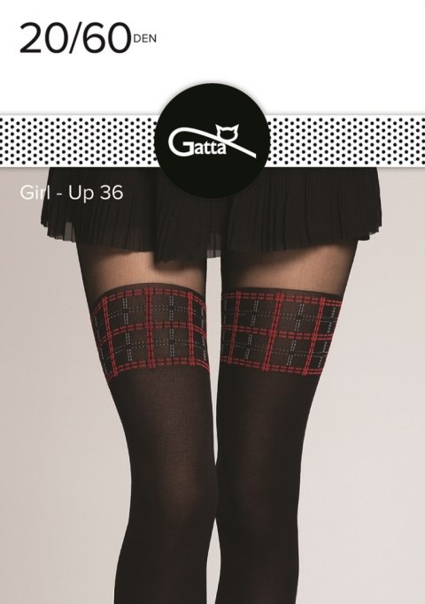 GIRL-UP - RAJSTOPY DAMSKIE WZORZYSTE 40 DEN 000.584 - AW2021