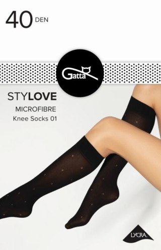 STYLOVE MICROFIBRE KNEE SOCKS 01, 02 - PODKOLANÓWKI WZORZYSTE 000.97V - TRENDY 23/24