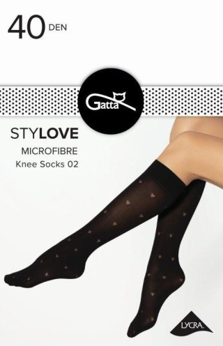 STYLOVE MICROFIBRE KNEE SOCKS 01, 02 - PODKOLANÓWKI WZORZYSTE 000.97V - TRENDY 23/24