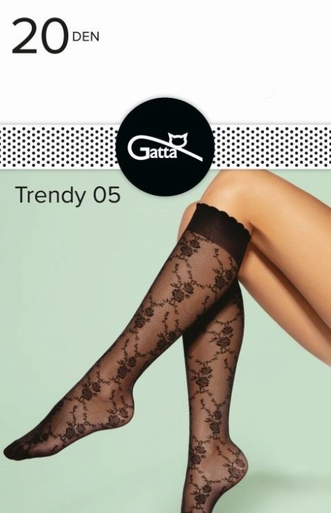 TRENDYLINE KNEE SOCKS - PODKOLANÓWKI DAMSKIE WZORZYSTE 000.97T - TRENDY 2024