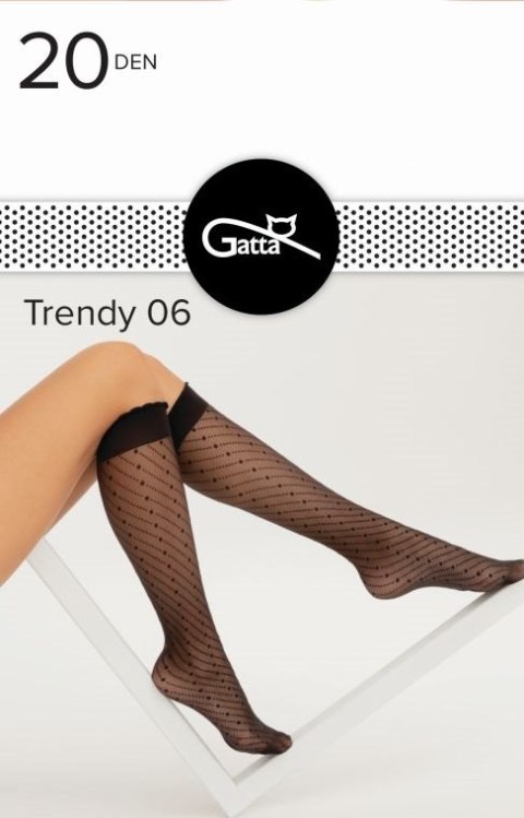 TRENDYLINE KNEE SOCKS - PODKOLANÓWKI DAMSKIE WZORZYSTE 000.97T - TRENDY 2024