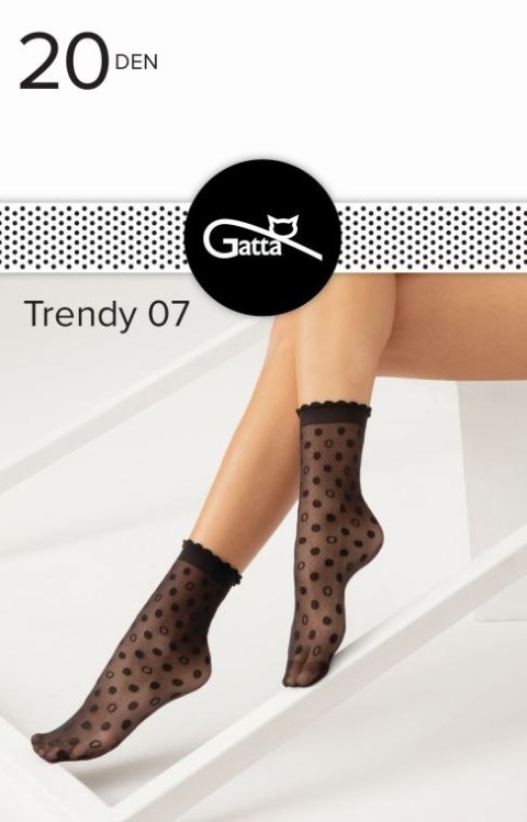 TRENDYLINE SOCKS - SKARPETKI DAMSKIE WZORZYSTE 000.96T - TRENDY 2024