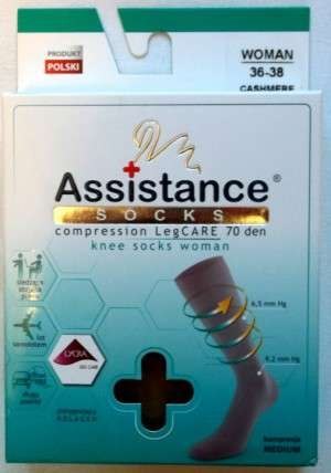 PODKOLANÓWKI DAMSKIE KOMPRESYJNE(LEG CARE)ASSISTANCE