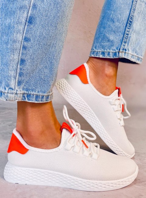 Buty sportowe biało-pomarańczowe NB281 ORANGE