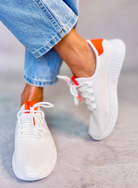 Buty sportowe biało-pomarańczowe NB281 ORANGE