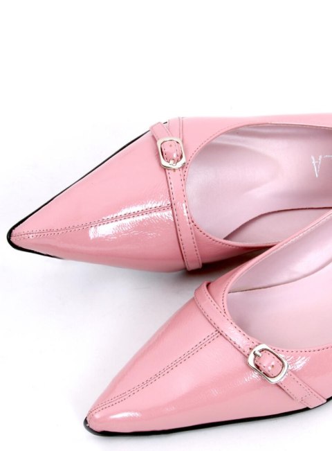Czółenka damskie lakierowane PM2-18 Pink