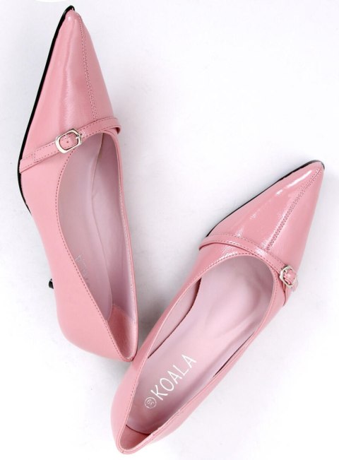 Czółenka damskie lakierowane PM2-18 Pink