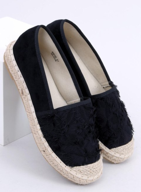 Espadryle damskie czarne BB29 BLACK