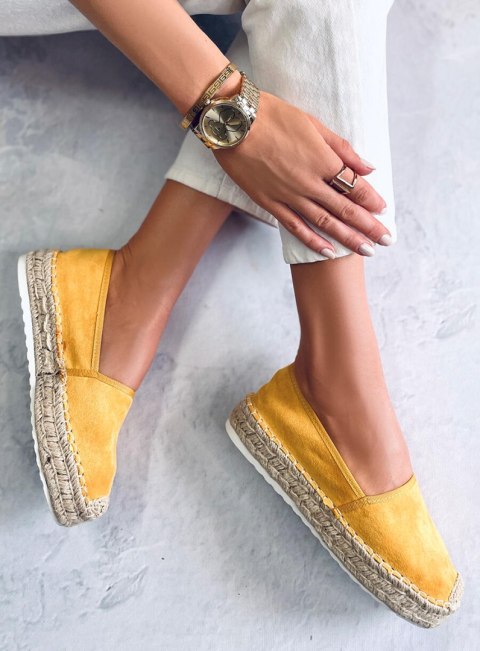 Espadryle damskie miodowe JH91P YELLOW