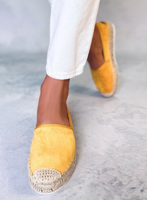 Espadryle damskie miodowe JH91P YELLOW