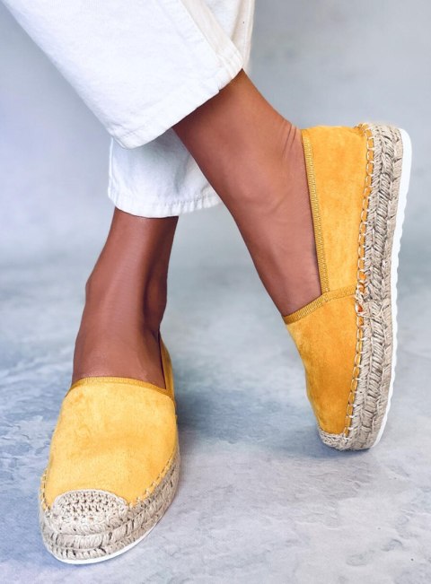 Espadryle damskie miodowe JH91P YELLOW