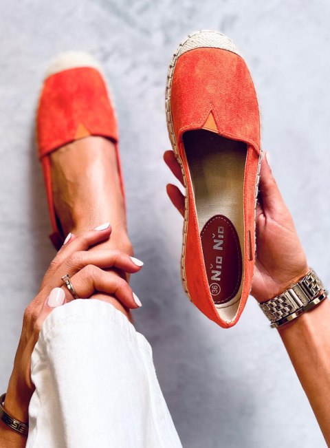 Espadryle klasyczne pomarańczowe 99-23A ORANGE