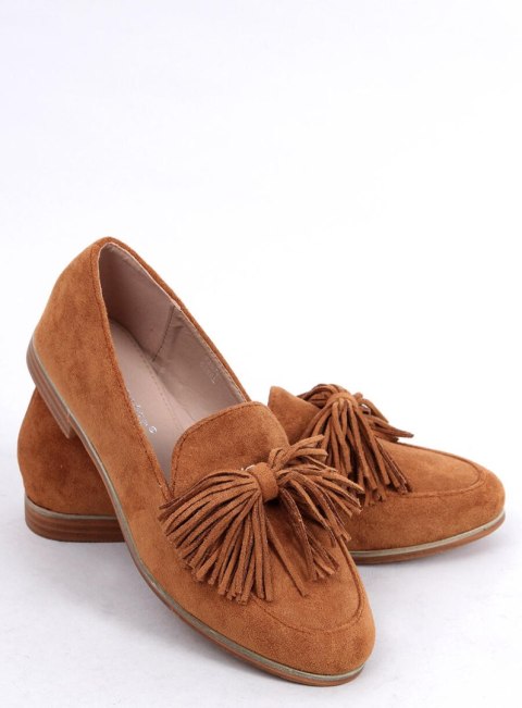 Mokasyny damskie z frędzlami camel T357P CAMEL Mokasyny damskie z frędzlami camel T357P CAMEL