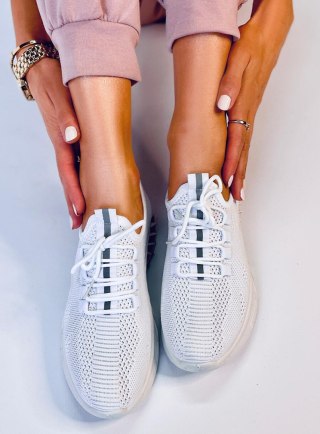 Buty sportowe skarpetkowe KIRA WHITE