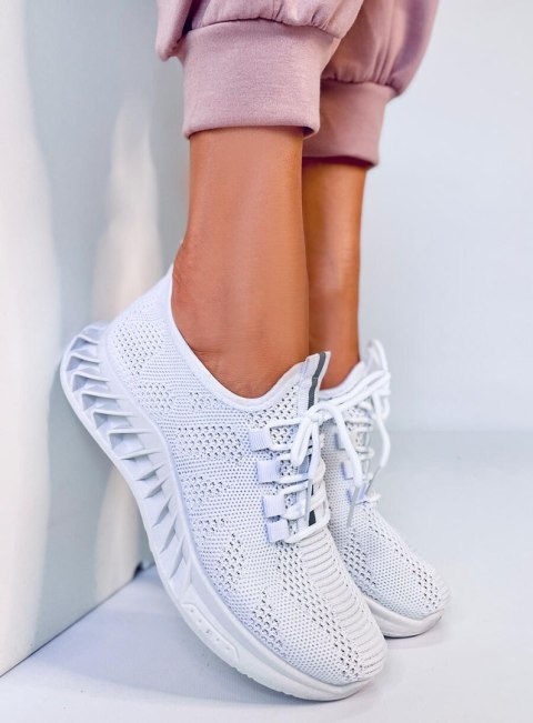 Buty sportowe skarpetkowe KIRA WHITE