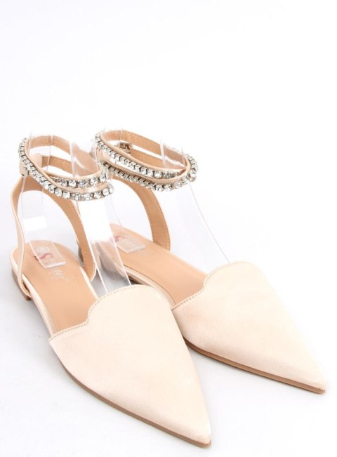 Eleganckie baleriny z kamieniami DUST CHAMPAGNE Eleganckie baleriny z kamieniami DUST CHAMPAGNE