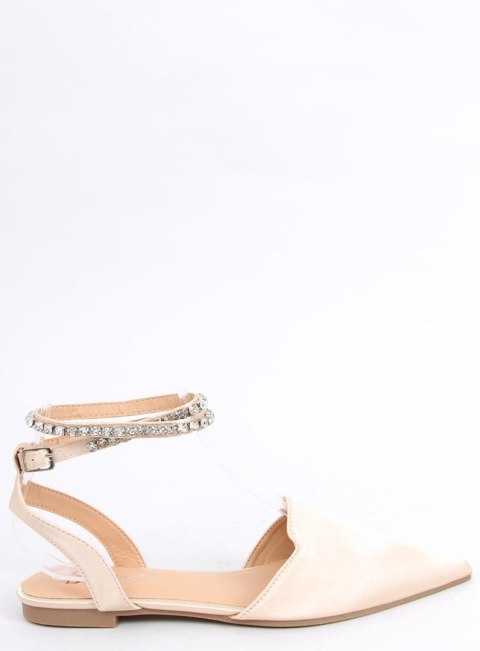 Eleganckie baleriny z kamieniami DUST CHAMPAGNE Eleganckie baleriny z kamieniami DUST CHAMPAGNE