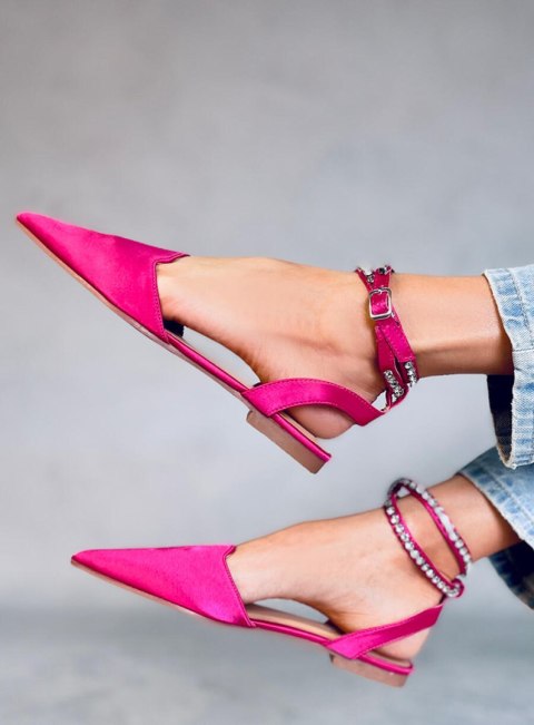 Eleganckie baleriny z kamieniami DUST FUCHSIA Eleganckie baleriny z kamieniami DUST FUCHSIA