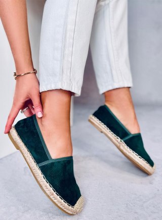 Espadryle damskie zielone M-515 DK.GREEN