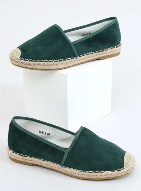 Espadryle damskie zielone M-515 DK.GREEN