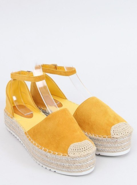 Espadryle sandałki miodowe 2138 YELLOW