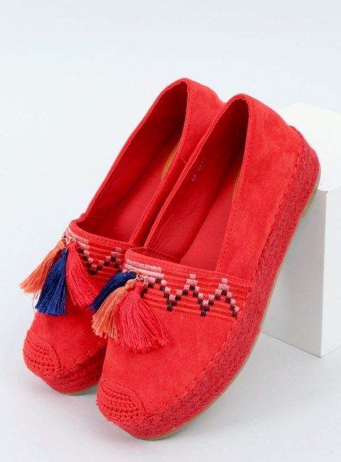 Espadryle z frędzelkami czerwone 1735 RED Espadryle z frędzelkami czerwone 1735 RED