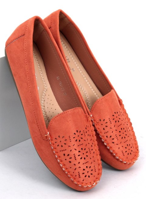 Mokasyny ażurowe pomarańczowe XR-1R6 ORANGE Mokasyny ażurowe pomarańczowe XR-1R6 ORANGE