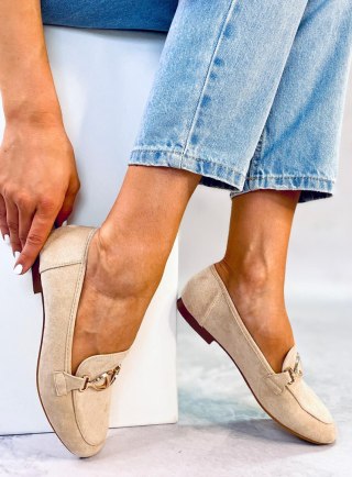 Mokasyny damskie FREDA BEIGE