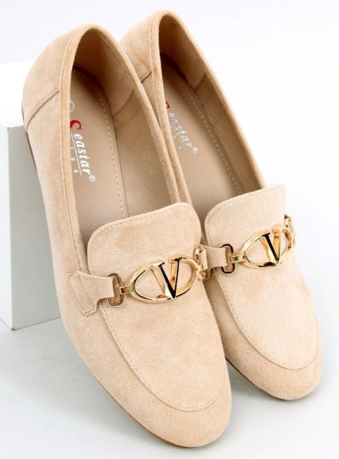 Mokasyny damskie FREDA BEIGE Mokasyny damskie FREDA BEIGE