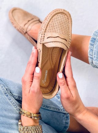 Mokasyny damskie MINORI BEIGE