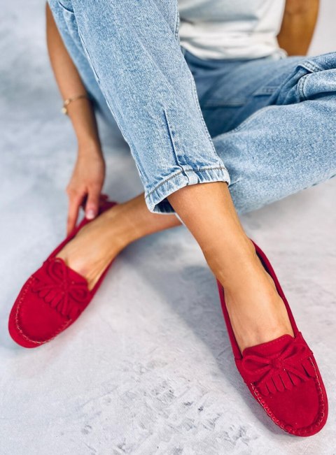 Mokasyny damskie QUEST RED Mokasyny damskie QUEST RED