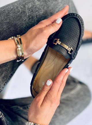Mokasyny damskie WONG BLACK