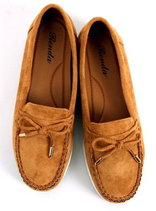 Mokasyny damskie camel RQ-2 CAMEL