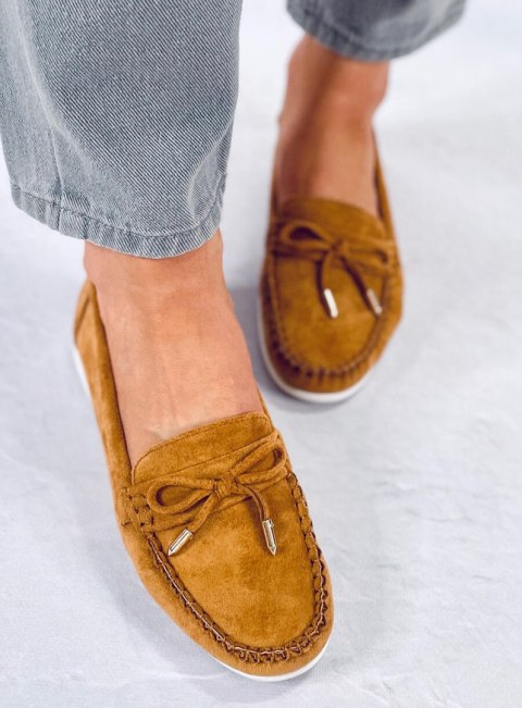 Mokasyny damskie camel RQ-2 CAMEL Mokasyny damskie camel RQ-2 CAMEL